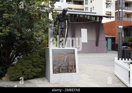 Sydney, NSW - Australien -13-12-2019: Das Kogarah ANZAC Memorial ist ein Kriegsdenkmal auf dem Stadtplatz von Kogarah. Stockfoto