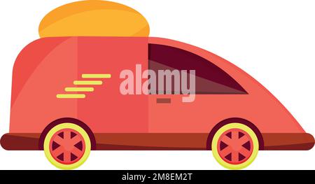 Isolierter Skizzensymbol-Vektor eines Lieferwagens Stock Vektor