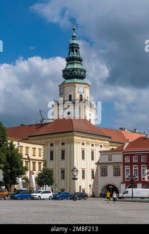 Schloss der Erzbischöfe, zum UNESCO-Weltkulturerbe gehörende Gärten und Schloss Kromeriz, Tschechische Republik Stockfoto