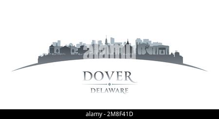 Silhouette der Skyline von Dover Delaware. Vektordarstellung Stock Vektor