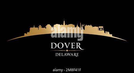 Silhouette der Skyline von Dover Delaware. Vektordarstellung Stock Vektor