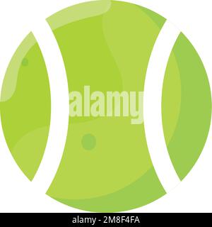 Isolierter, farbiger Tennisball-Icon-Vektor Stock Vektor