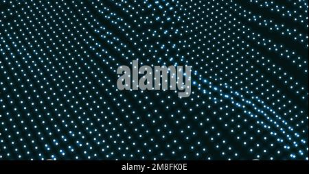 Array mit dynamischen Partikeln. 3d-futuristische Technologie Stil. Zusammenfassung Hintergrund. Textur. Leuchtende Punkte. Vector Illustration. Stock Vektor