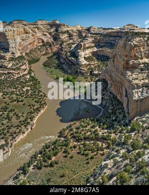 Yampa Canyon of Yampa River, Wagon Wheel Point Overlook, Yampa Bench Road, Dinosaur National Monument, Colorado, USA Stockfoto