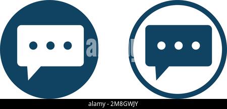 Symbolgruppe für Callouts. Nachrichten-Symbolgruppe. Bearbeitbarer Vektor. Stock Vektor