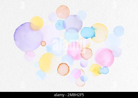 Farbenfrohe abstrakte Aquarell-Blobs-Vektor Stock Vektor