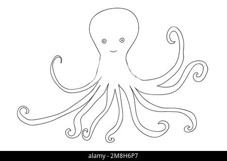 Vektorpudel-Oktopus Stock Vektor