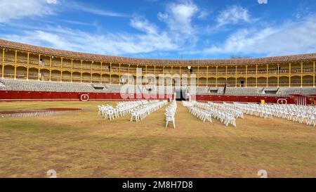 Stierkampfarena ohne Öffentlichkeit von Aranjuez in Madrid Stockfoto