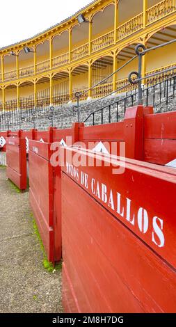 Stierkampfarena ohne Öffentlichkeit von Aranjuez in Madrid Stockfoto