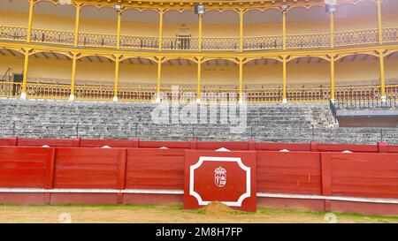 Stierkampfarena ohne Öffentlichkeit von Aranjuez in Madrid Stockfoto