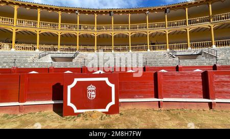 Stierkampfarena ohne Öffentlichkeit von Aranjuez in Madrid Stockfoto