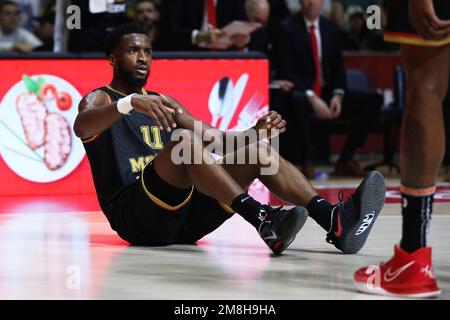 Belgrad, Serbien, 12. Januar 2023. Alpha Diallo von AS Monaco reagiert während des EuroLeague-Spiels der Turkish Airlines 2022/2023 zwischen Crvena Zvezda mts Belgrad gegen AS Monaco in der Aleksandar Nikolic Hall in Belgrad, Serbien. 12. Januar 2023. Kredit: Nikola Krstic/Alamy Stockfoto