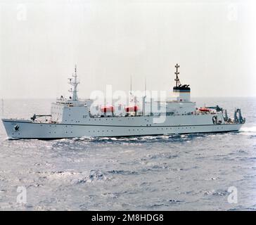 Hafenansicht des Vermessungsschiffs USNS-GEWÄSSER (T-AGS-45). Land: Golf Von Mexiko Stockfoto