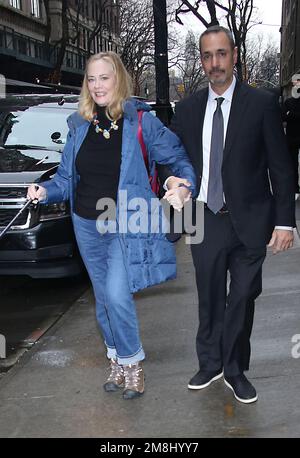 12. Januar 2023 Cybill Shepherd in Tarmron Hall, um über den neuen Lifetime-Film wie man seinen Mann ermordet die Nancy Brophy Story in New York zu sprechen. Gutschrift vom 12 2023. Januar: RW/MediaPunch Stockfoto