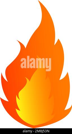 Vektorsymbol für Flammenvektor Stock Vektor