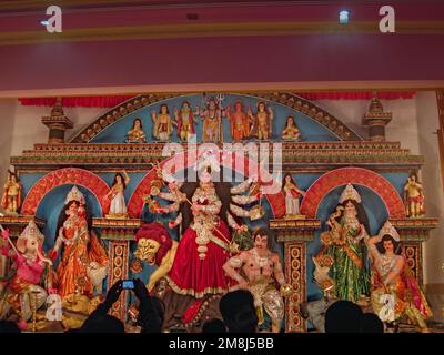 godess durga Idol Festival der bengalischen hindus in westbengalen Stockfoto