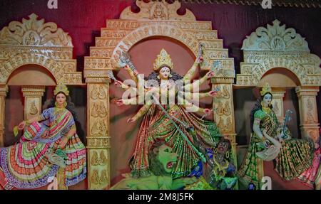 godess durga Idol Festival der bengalischen hindus in westbengalen Stockfoto
