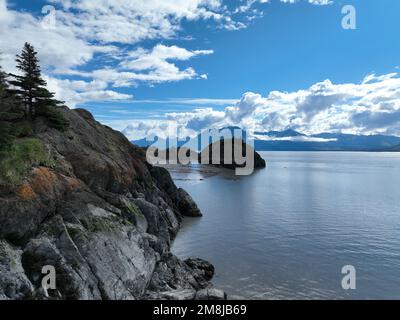 Alaska, auch bekannt als die letzte Grenze. Bietet viele der Schönheiten der Vereinigten Staaten. Diese Bilder sind von der Kenai-Halbinsel. Stockfoto