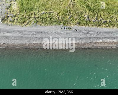 Alaska, auch bekannt als die letzte Grenze. Bietet viele der Schönheiten der Vereinigten Staaten. Diese Bilder sind von der Kenai-Halbinsel. Stockfoto