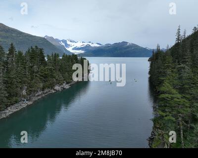 Alaska, auch bekannt als die letzte Grenze. Bietet viele der Schönheiten der Vereinigten Staaten. Diese Bilder sind von der Kenai-Halbinsel. Stockfoto