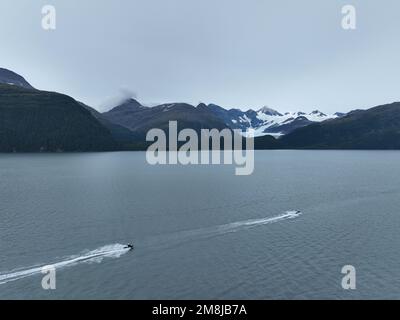 Alaska, auch bekannt als die letzte Grenze. Bietet viele der Schönheiten der Vereinigten Staaten. Diese Bilder sind von der Kenai-Halbinsel. Stockfoto