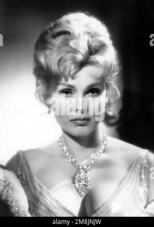 Zsa Zsa Gabor. Porträt der ungarischen Schauspielerin Zsa Zsa Gabor (B. Sári Gábor, 1917-2016), Werbespot 1959 Stockfoto