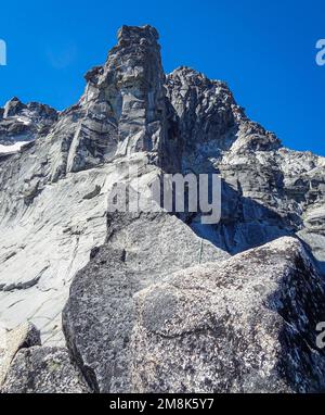 Kletterer auf dem Mount Stuart in Washington Stockfoto