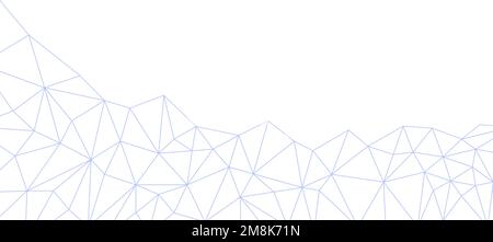 Einfarbiger Hintergrund mit Dreiecksnetz, Geometrietextur Stock Vektor