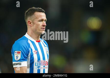 Hull, UK. 14. Januar 2023. Jonathan Hogg #6 of Huddersfield Town während des Sky Bet Championship-Spiels Hull City vs Huddersfield Town im MKM Stadium, Hull, Großbritannien, 14. Januar 2023 (Foto von Ben Early/News Images) in Hull, Großbritannien, am 1.14.2023. (Foto: Ben Early/News Images/Sipa USA) Guthaben: SIPA USA/Alamy Live News Stockfoto