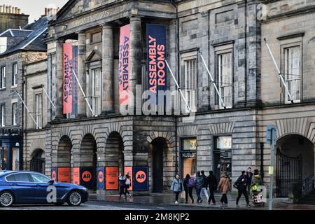 Edinburgh Scotland, Vereinigtes Königreich, 14. Januar 2023. Die Versammlungsräume in der George Street. Live-Nachrichten von sst/alamy Stockfoto