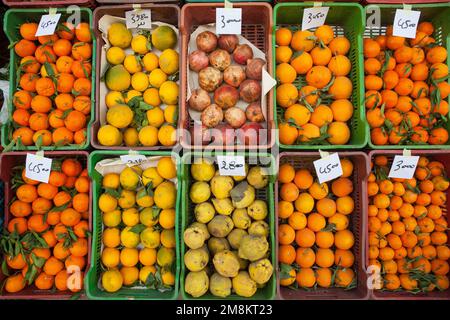 Obst auf dem Markt in Hammamet, Tunesien Stockfoto