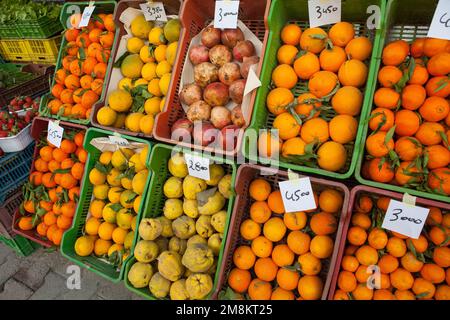 Obst auf dem Markt in Hammamet, Tunesien Stockfoto