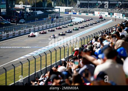 Beginnen Sie während des 2023 Mexico City ePrix, 1. Treffens der ABB FIA Formel E Weltmeisterschaft 2022-23, auf der Autodromo Hermanos Rodriguez vom 12. Bis 14. Januar in Mexico City, Mexiko - Foto Joao Filipe / DPPI Credit: DPPI Media/Alamy Live News Stockfoto