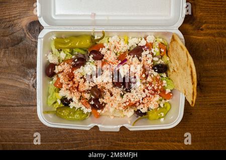 Griechischer Salat Stockfoto