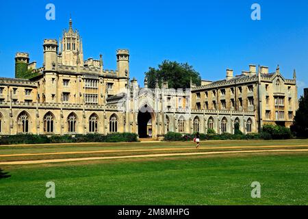 St. Johns College, Cambridge University, Cambridge, England, Großbritannien Stockfoto