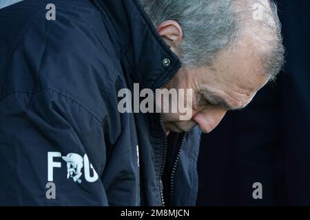 Perugia, Italien. 14. Januar 2023. castori fabrizio (Coach perugia calcio) während des AC Perugia vs Palermo FC, italienisches Fußballspiel der Serie B in Perugia, Italien, Januar 14 2023 Kredit: Independent Photo Agency/Alamy Live News Stockfoto