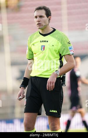 Perugia, Italien. 14. Januar 2023. Marcenaro matteo (Schiedsrichter sez. genova) während des AC Perugia vs Palermo FC, italienisches Fußballspiel der Serie B in Perugia, Italien, Januar 14 2023 Kredit: Independent Photo Agency/Alamy Live News Stockfoto