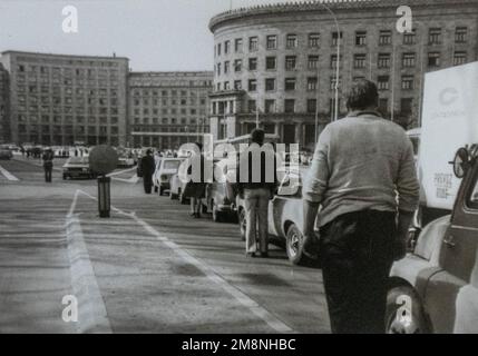 Jugoslawien: 4. Mai um 3-05 Uhr - Sirenen signalisieren eine Schweigeminute zu Ehren von Josip Broz Tito - Schweigeminute in Belgrad Stockfoto