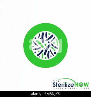 Einfacher Buchstabe oder Wort O Schriftart und Bakterien Bild Grafik Symbol Logo Design abstraktes Konzept Vektorbestand Identität bezogen auf Gesundheit oder Initialen Stock Vektor