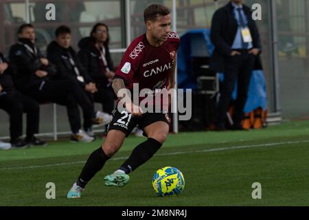 Reggio Calabria, Italien. 14. Januar 2023. Ricci Federico Reggina Portrait während Reggina 1914 vs SPAL, italienischer Fußball Serie B Match in Reggio Calabria, Italien, Januar 14 2023 Kredit: Independent Photo Agency/Alamy Live News Stockfoto