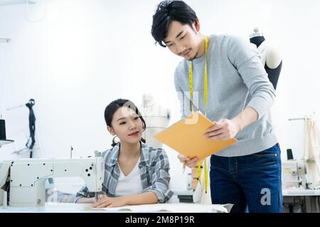 Zwei Mode-Designer Stockfoto