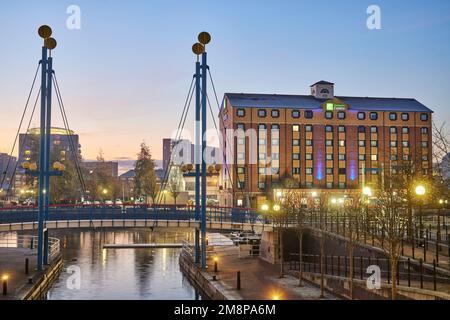 MediaCityUK Salford Quays Holiday INN EXPRESS HOTEL Stockfoto