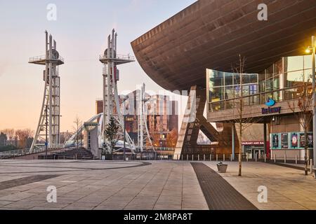 MediaCityUK Salford Quays Lowry Theater Stockfoto