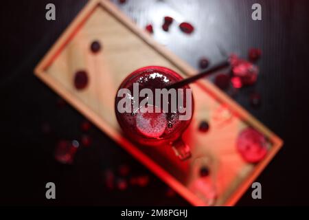 Crusher Stock Image Mit Gemischten Beeren Professional Vogelperspektive Stockfoto