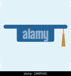 Gradbegrenzung in blauer und goldener Vektordatei Stock Vektor