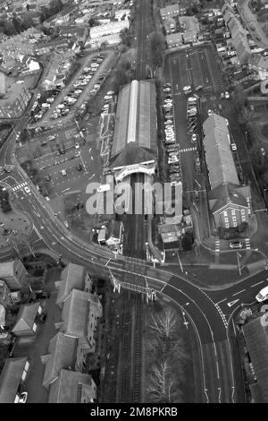 Luftaufnahme des Bahnhofs von Beverley Stockfoto