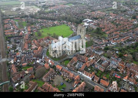 Luftaufnahme von Beverley Minster Stockfoto