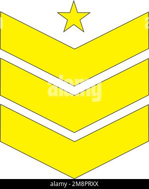 Logovektor-Vorlage für militärisches Emblem Stock Vektor