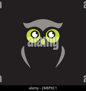 Owl Logo Vektor-Illustrator-Design Stock Vektor