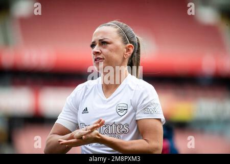 London, Großbritannien. 15. Januar 2023. Katie McCabe (15 Arsenal) beim Aufwärmen vor dem Barclays FA Womens Super League-Spiel zwischen Arsenal und Chelsea im Emirates Stadium in London, England. (Liam Asman/SPP) Kredit: SPP Sport Press Photo. Alamy Live News Stockfoto